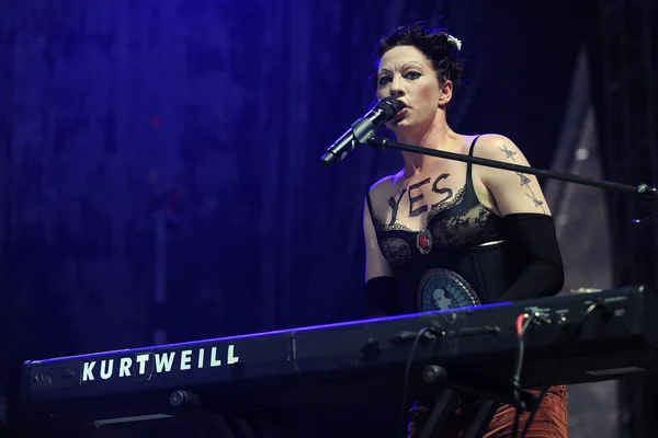 La cantante americana Amanda Palmer — Foto Stock