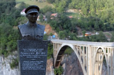 Köprü Durdevica dağlarda Karadağ, Europe