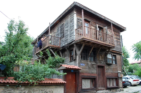 Gamla Trähus Historiska Staden Sozopol Bulgarien Europa — Stockfoto