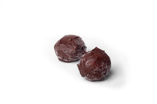 Handgemaakte Snoepjes Van Gedroogde Vruchten Noten Met Toevoeging Van Cacao — Stockfoto