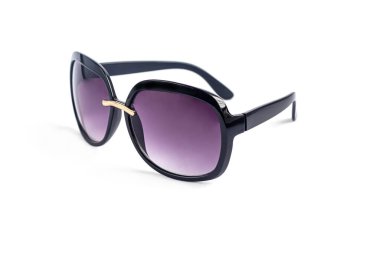 Beyaz arka planda güneş gözlüğü. İzole et. Sağlıklı gözler. Boşluğu kopyala.