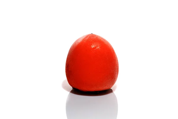 Persimmon Een Witte Achtergrond Isoleer Fruit Gezond Eten Kopieerruimte — Stockfoto
