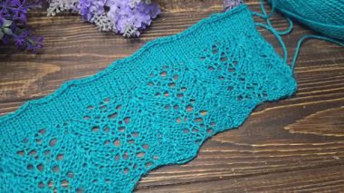 Ev dekorasyonu, moda ya da tekstil için uygun renkli örgü kumaşı. Örgü dersleri. Yapay zeka öğrenmek için örgü kalıpları.