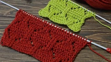 Ev dekorasyonu, moda ya da tekstil için uygun renkli örgü kumaş. Desen. Boşluğu kopyala