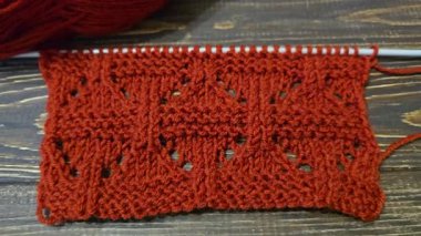 Ev dekorasyonu, moda ya da tekstil için uygun renkli örgü kumaş. Desen. Boşluğu kopyala