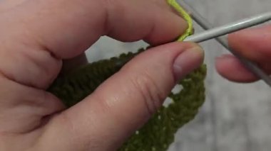 Ev dekorasyonu, moda ya da tekstil için uygun renkli örgü kumaş. Desen. Boşluğu kopyala