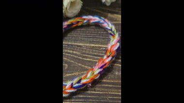 Ev dekorasyonu, moda ya da tekstil için uygun renkli örgü kumaş. Desen. Boşluğu kopyala