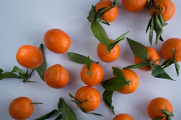 Chaotic juicy tangerines — Stock Photo, Image