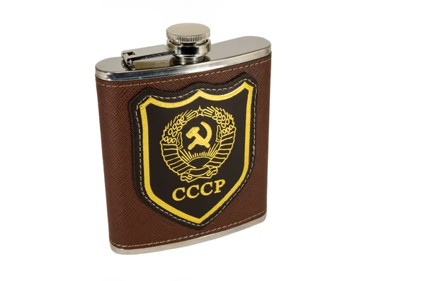 Колба с эмблемой СССР — стоковое фото