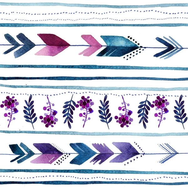 oklar ve çiçek seamless modeli