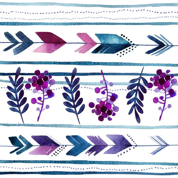 oklar ve çiçek seamless modeli