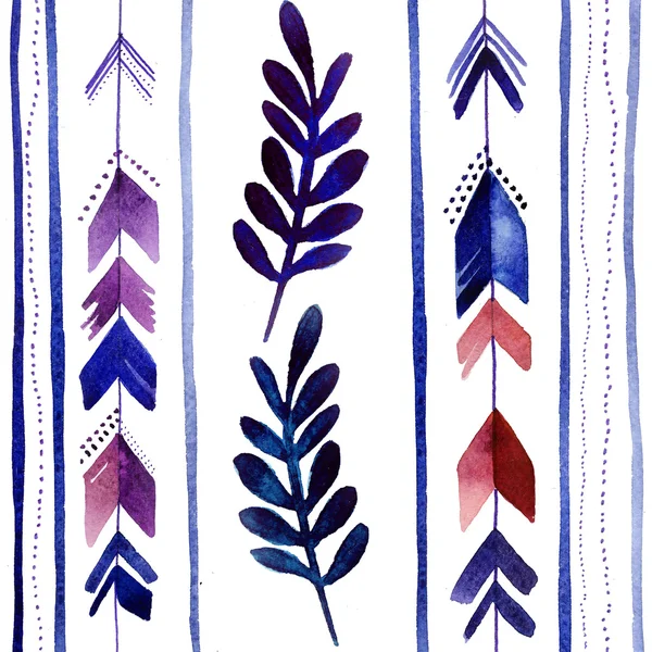 oklar ve çiçek seamless modeli