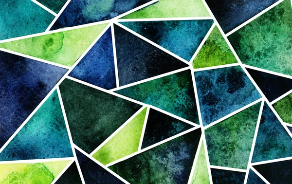 suluboya ile geometrik desen