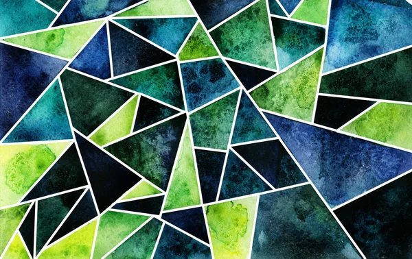 suluboya ile geometrik desen