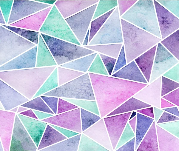 Sulu Boya lekeleri ile desen