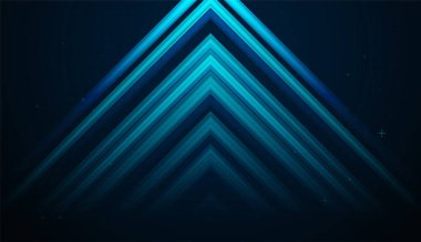 Parlayan mavi oklar, artan dijital büyüme Finans ve yükselen İş Çizelgeleri