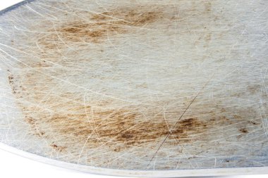 Brun işaretleri ve çizikler demir elektrik 