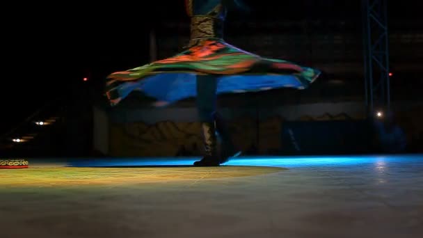 Танура, танцевальные юбки — стоковое видео