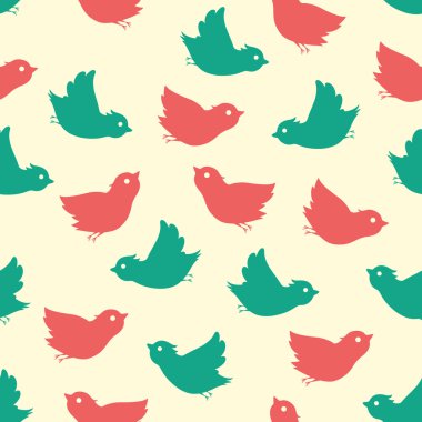 Uçan kuşlar seamless modeli