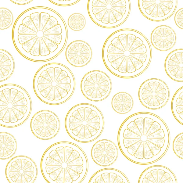 Lemon, zökkenőmentes minta — Stock Vector