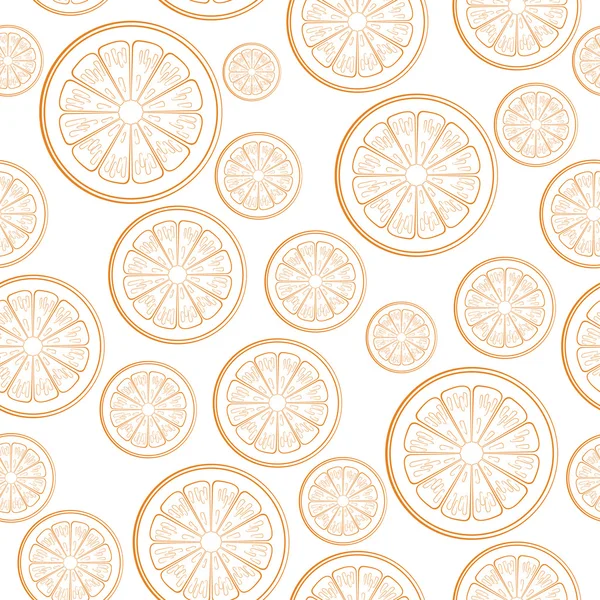 Patrón sin costura con naranjas — Archivo Imágenes Vectoriales
