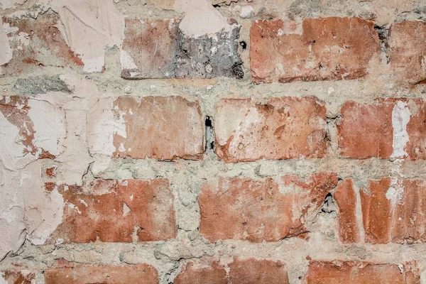 Mur de briques avec plâtre — Photo