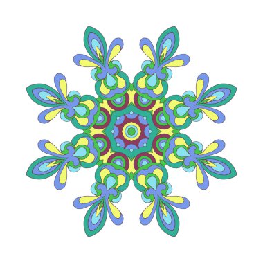 Çiçek daire süsleme