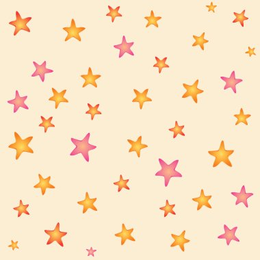 renkli yıldız desen