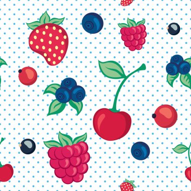 Böğürtlenli kusursuz desen