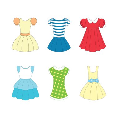 Kızlar için elbise seti