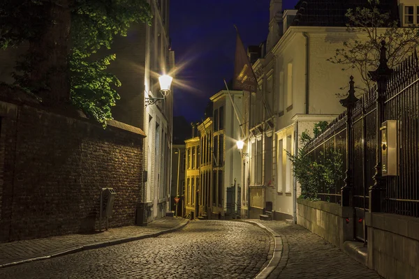 Night street of old Maastricht — Stock Photo, Image