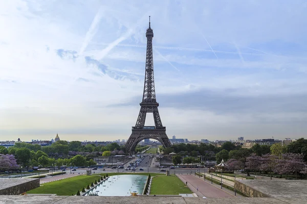 Wieża Eiffla z Trocadero — Zdjęcie stockowe