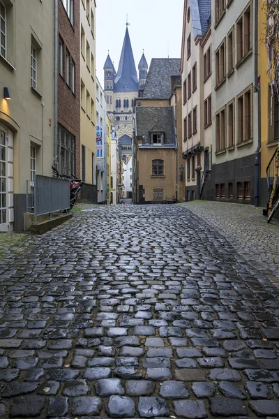 Pedestrian streets of the old Cologne — Stock Photo, Image