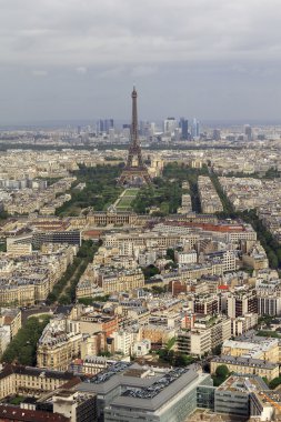 Paris görünümünden yükseklikleri