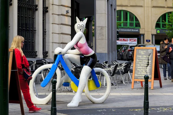 Denkmal für glückliche Reiter in Brüssel — Stockfoto