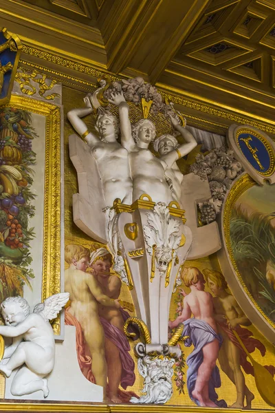 Fragment de décoration de la galerie François Ier, Fontainebleau — Photo