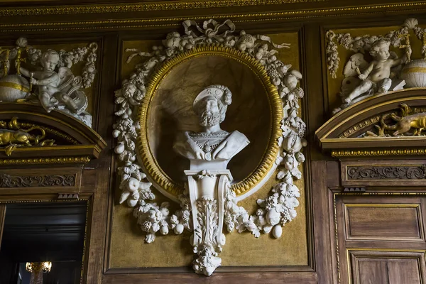 Fragment de décoration de la galerie François Ier, Fontainebleau — Photo