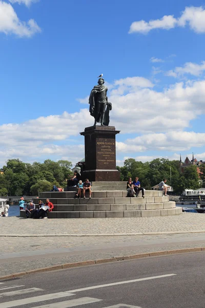 Denkmal für König gustaf iii in Stockholm — Stockfoto