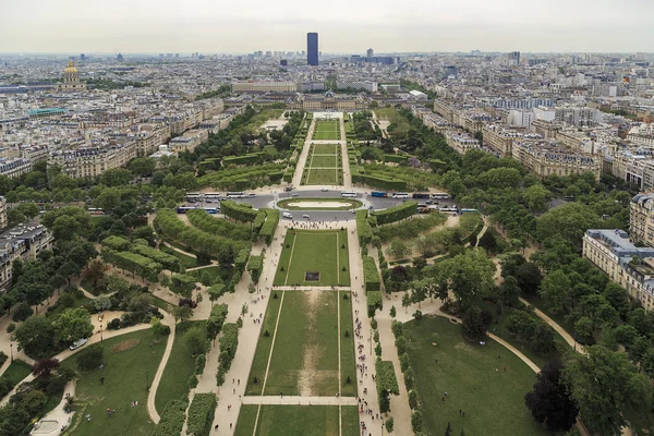 Widok na Paryż z wysokości — Zdjęcie stockowe