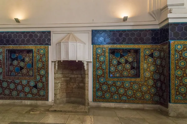 Istanbul Setembro 2017 Este Mosaico Cerâmico Parede Dos Salões Museu — Fotografia de Stock