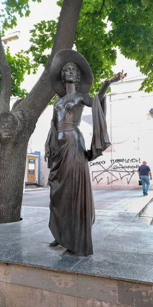 Odessa Ukraine June 2019 Monument Famous Russian Silent Film Actress — Stock Photo, Image