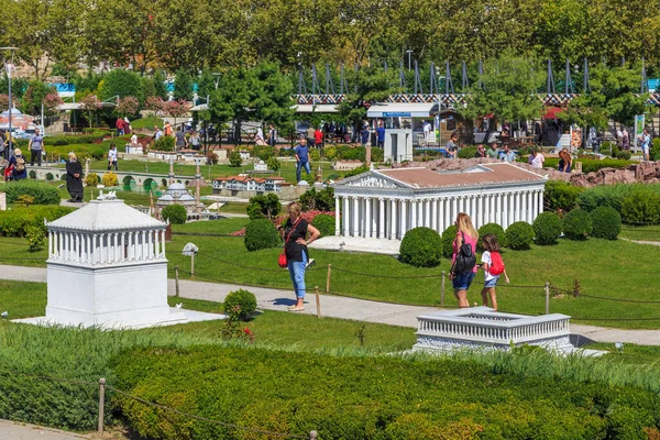 Istanbul Turkey September 2017 Miniaturk Park Which Presents Models Outstanding — Stock Photo, Image