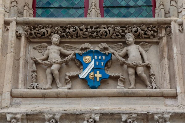 Rouen Francia Agosto 2019 Este Escudo Armas Nobleza Fachada Propia —  Fotos de Stock