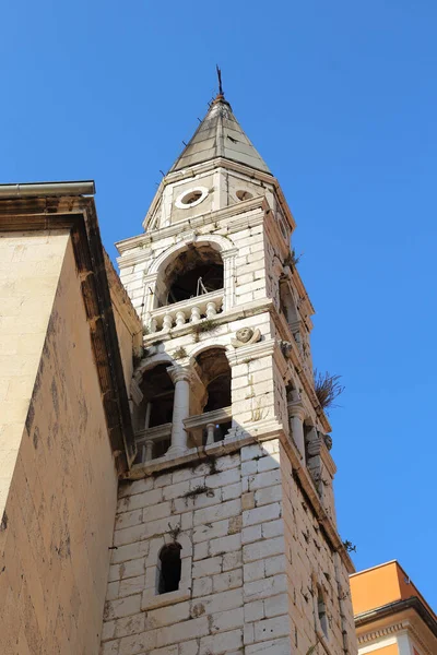 2016 Zadar Croatia September 2016 Bell Tower Orthodox Church Elias — 스톡 사진