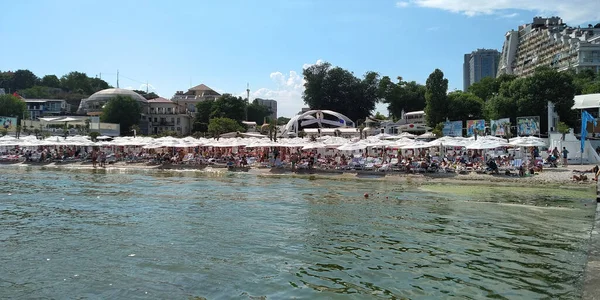 Odessa Ukraine June 2019 Coastline Public City Beach Arcadia — Stock Photo, Image