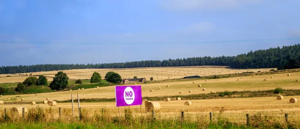 Scotland Great Britain September 2014 Detta Kampanjaffisch Jordbruksmark Inför Nationell — Stockfoto