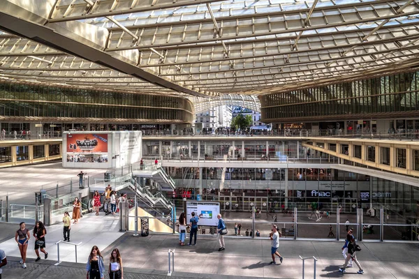 Paris Frankreich August 2019 Forum Les Halles Ist Ein Modernes — Stockfoto