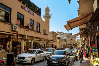 MARDIN, TURKEY - OCTOBER 10, 2020: This is the main street of the historic center of the city. clipart