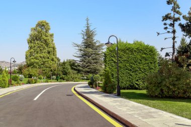 ANKARA, TURKEY - 12 Ekim 2020 Burası Anit-Tepe tepesindeki Barış Parkı, Atatürk Anıtmezarı 'nın yanındaki..