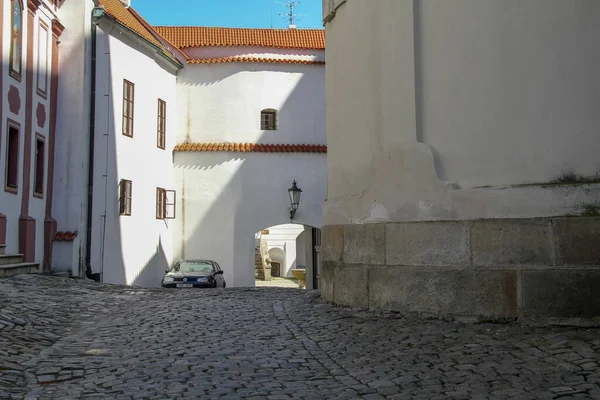 Cesky Krumlov Checa Abril 2012 Esta Puerta Entrada Prelatura Catedral — Foto de Stock